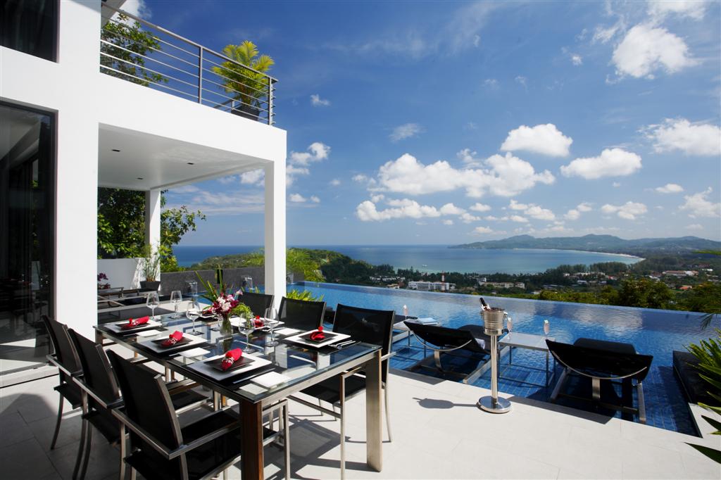 Phuket Rental: Modern Hillside Villa overlooking Surin Beach